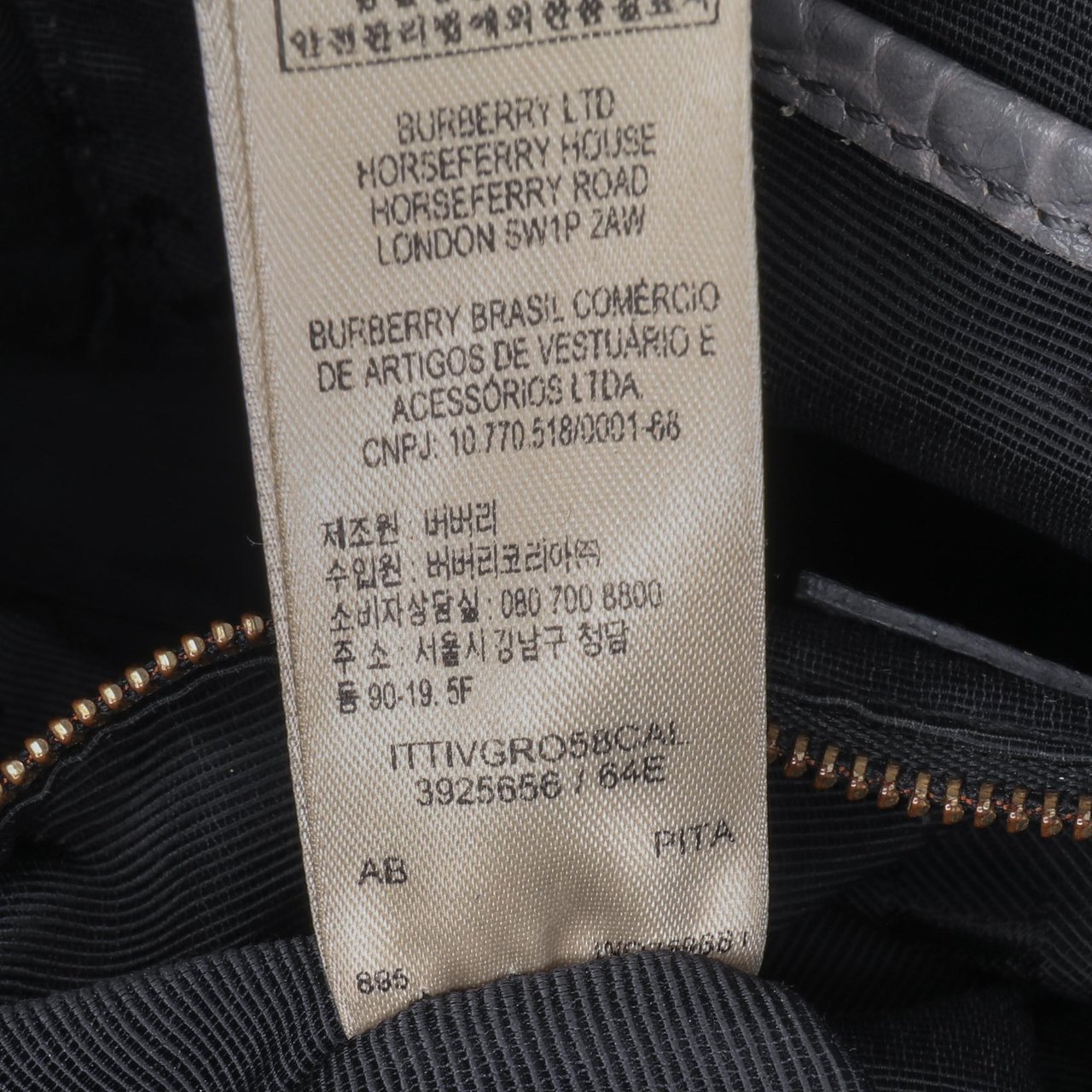 Burberry Medium Grained Calfskin Alchester Satchel Grijs