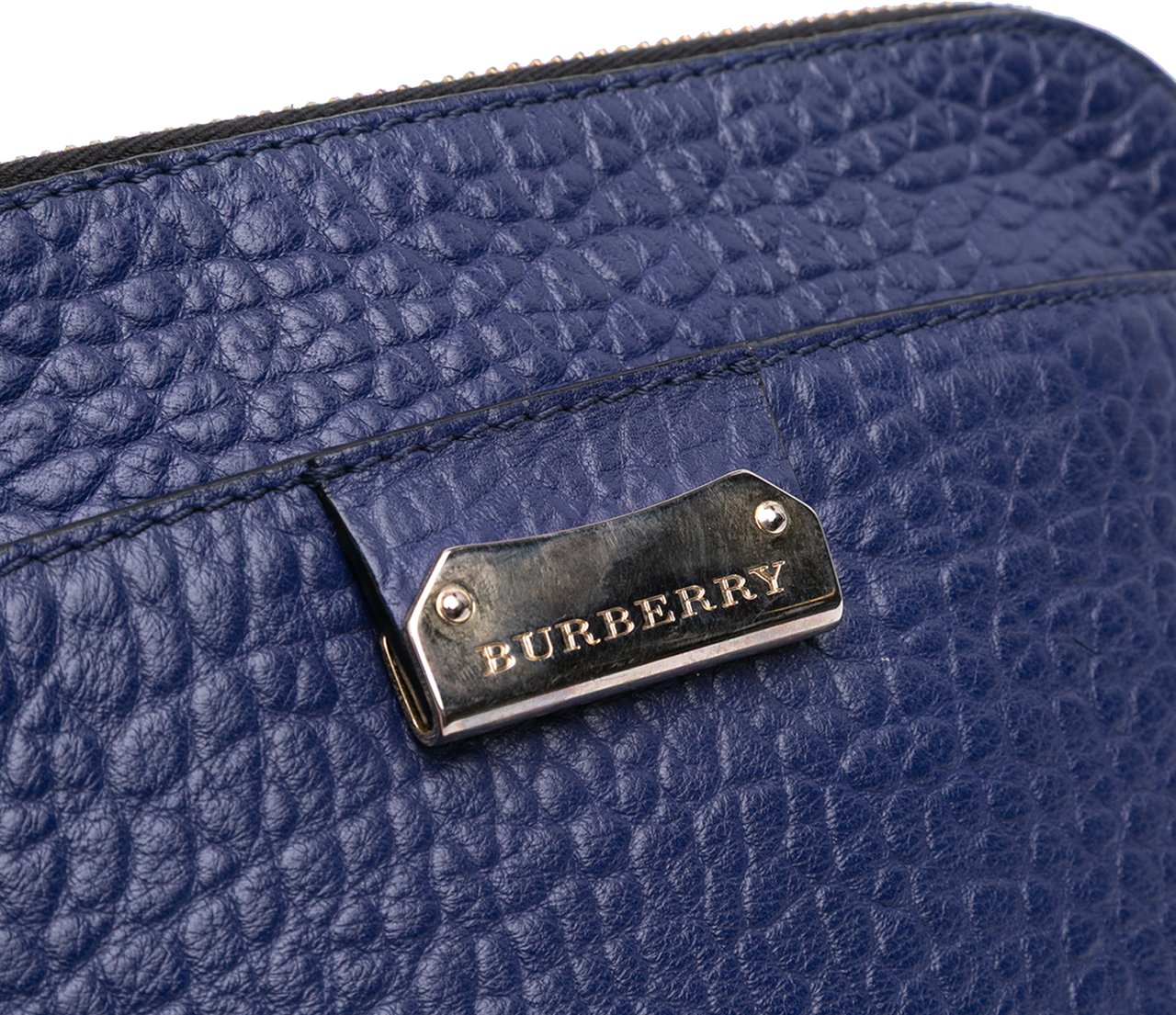 Burberry Leather Harrogate Crossbody Blauw