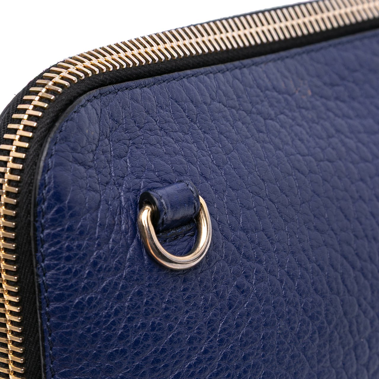 Burberry Leather Harrogate Crossbody Blauw