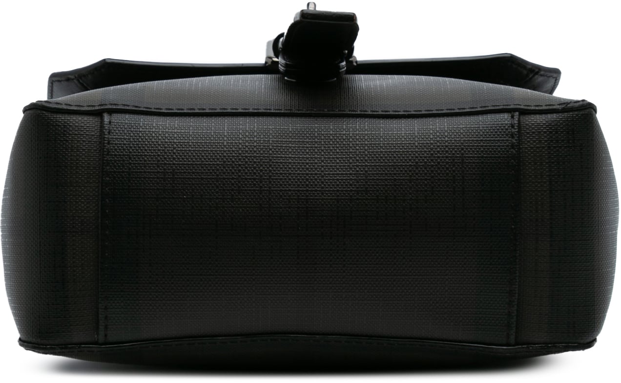 Burberry Smoke Check Coated Canvas Crossbody Bruin