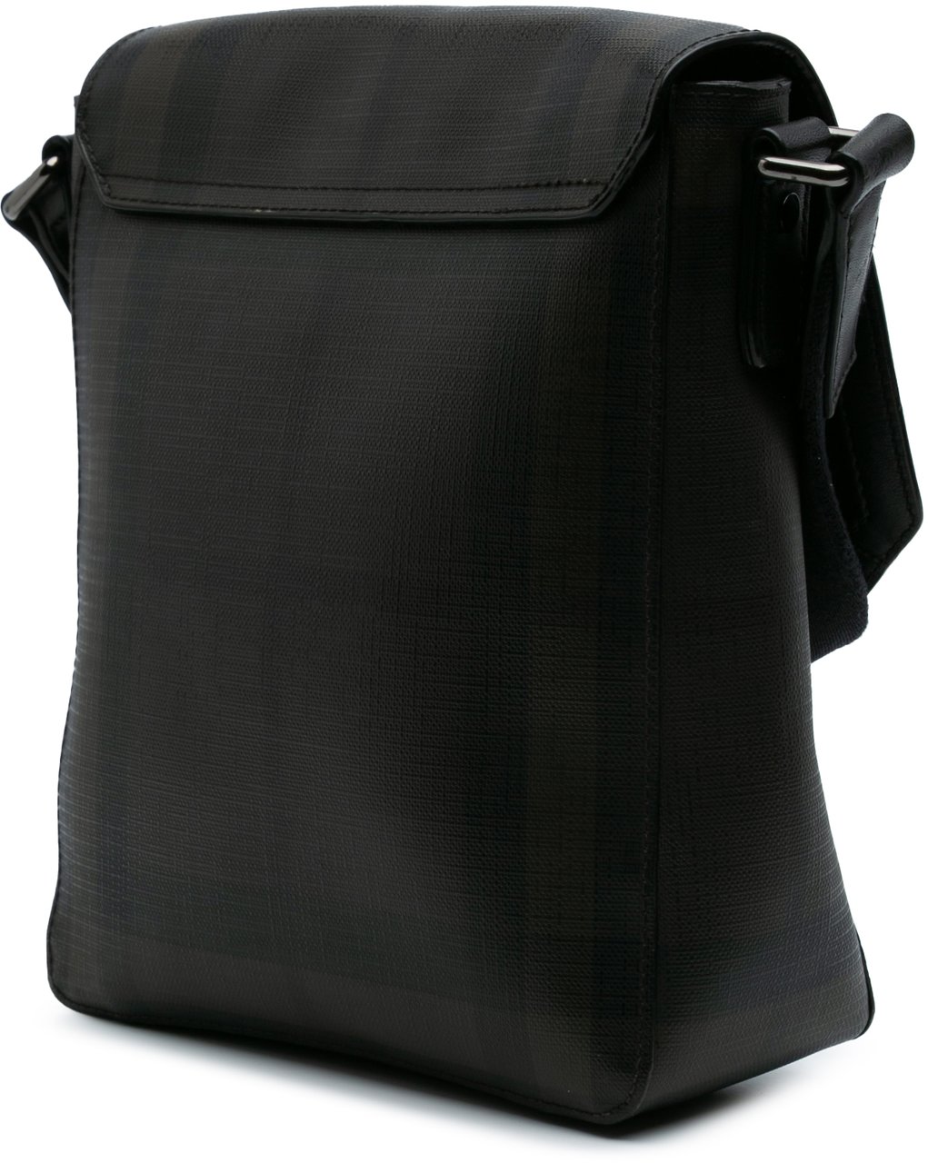 Burberry Smoke Check Coated Canvas Crossbody Bruin