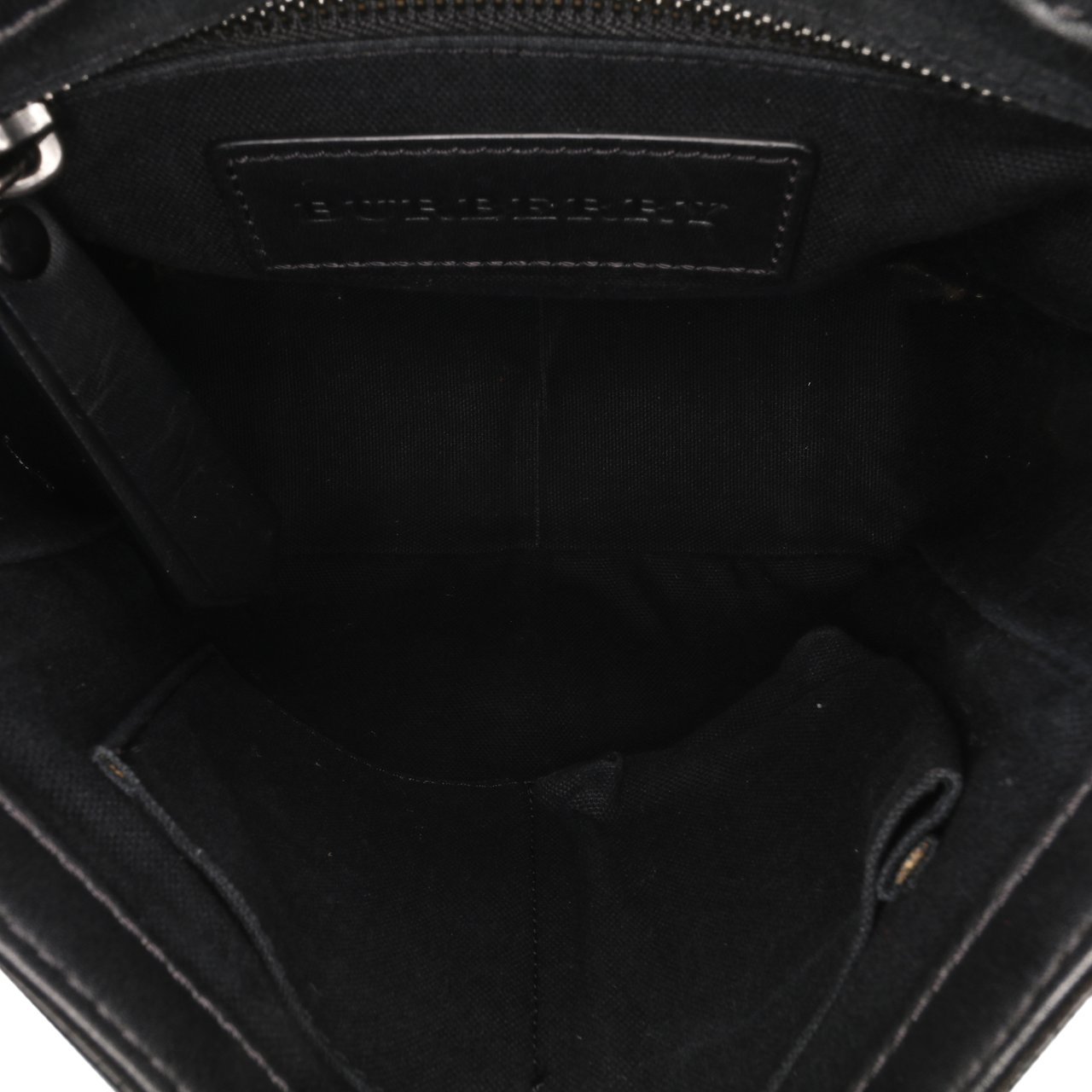 Burberry Smoke Check Coated Canvas Crossbody Bruin