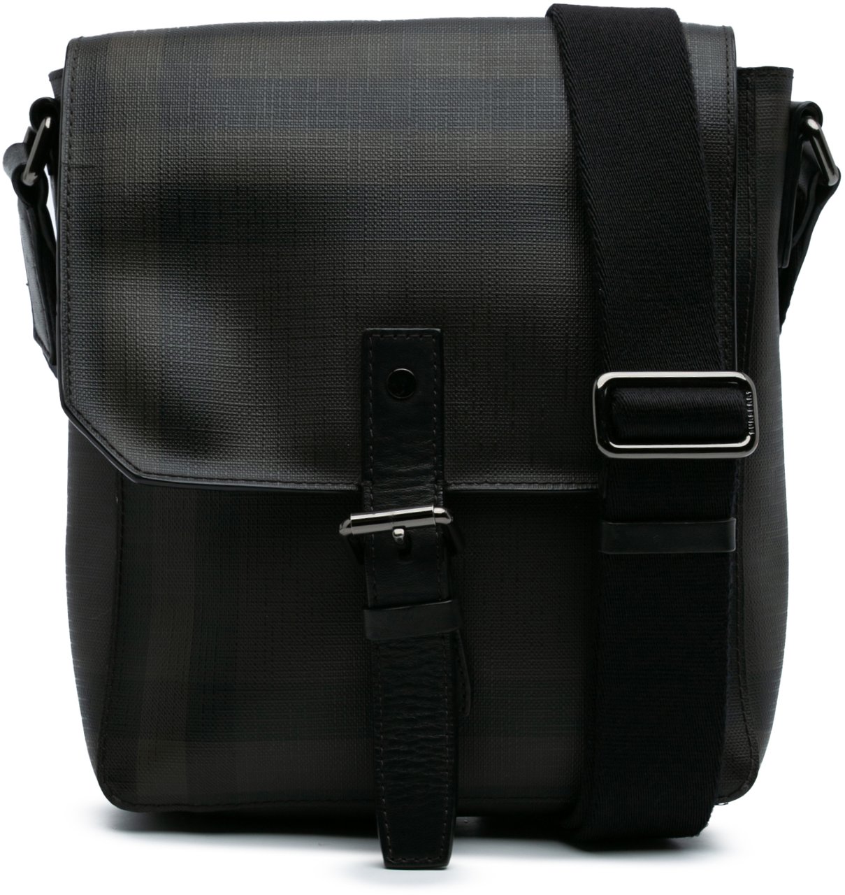 Burberry Smoke Check Coated Canvas Crossbody Bruin