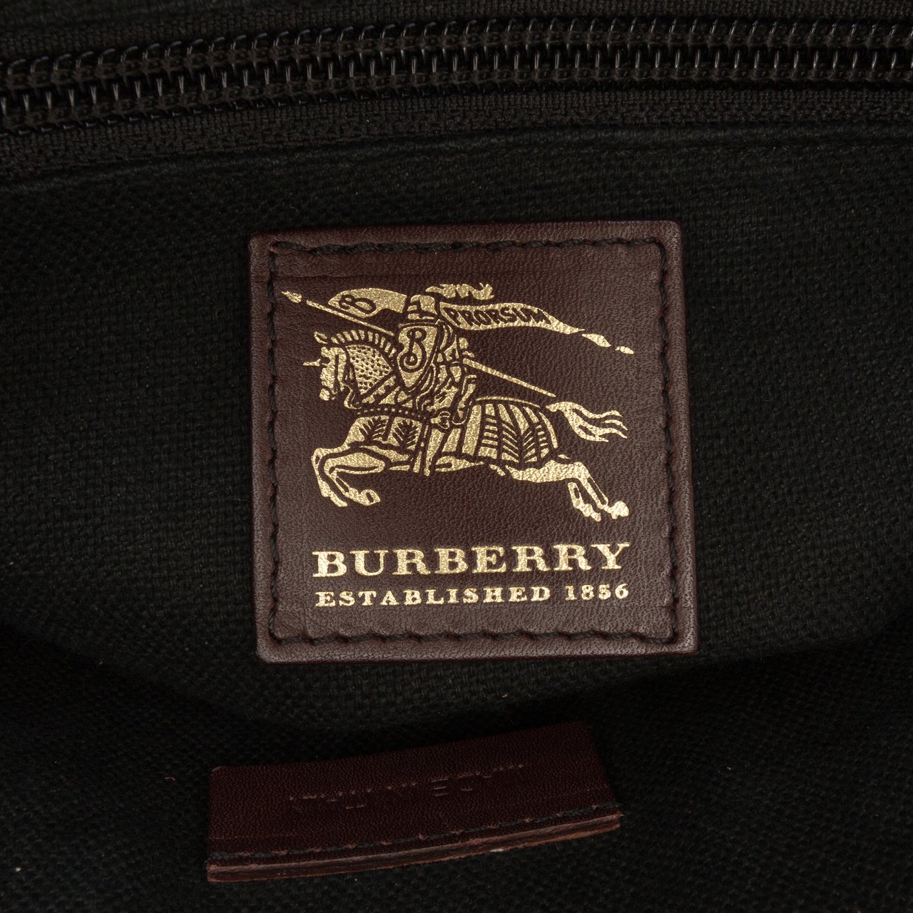 Burberry Haymarket Check Coated Canvas Flap Crossbody Bruin