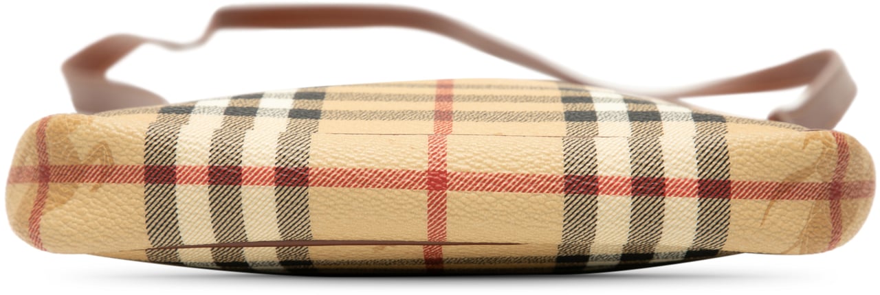Burberry Haymarket Check Coated Canvas Crossbody Bruin