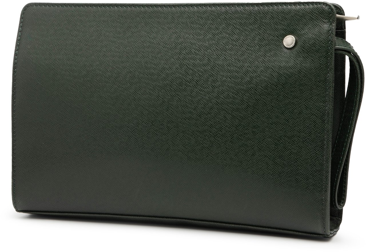Burberry Leather Clutch Groen