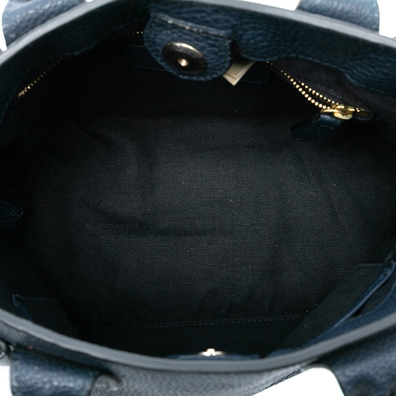 Burberry Medium Leather and House Check Banner Satchel Blauw