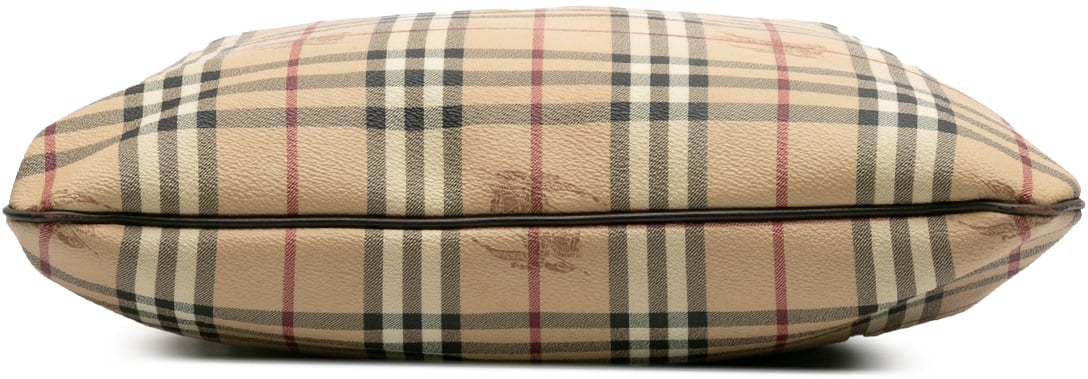 Burberry Haymarket Check Coated Canvas Tote Bruin