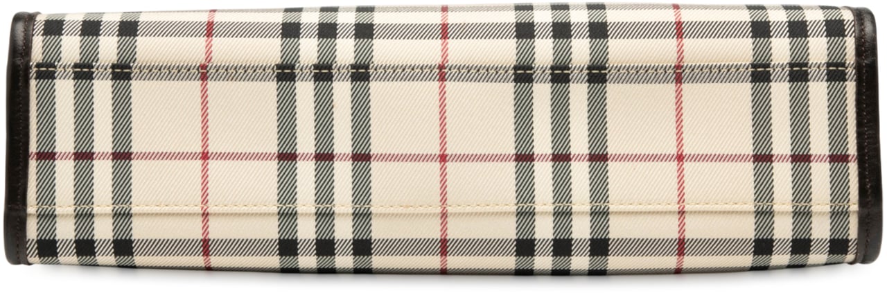 Burberry House Check Canvas Handbag Bruin