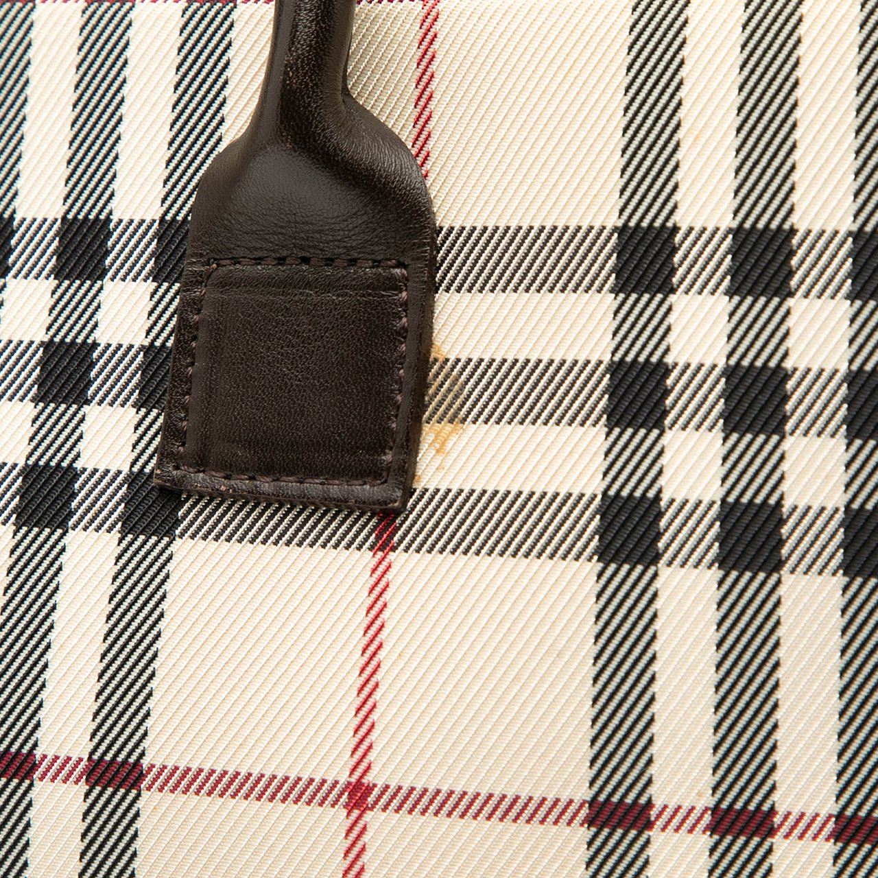 Burberry House Check Canvas Handbag Bruin