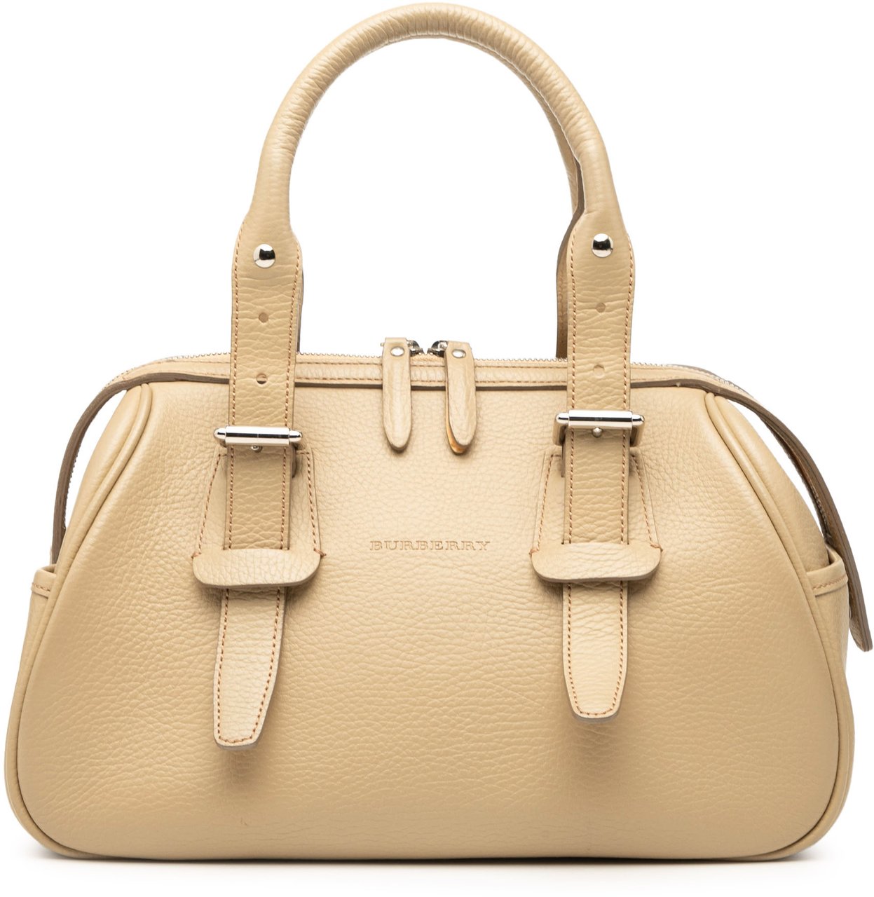 Burberry Leather Handbag Bruin
