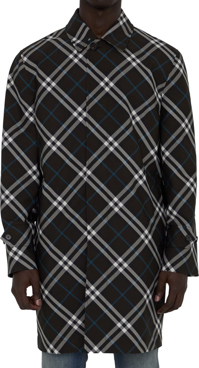 Burberry Check medium trench coat Bruin