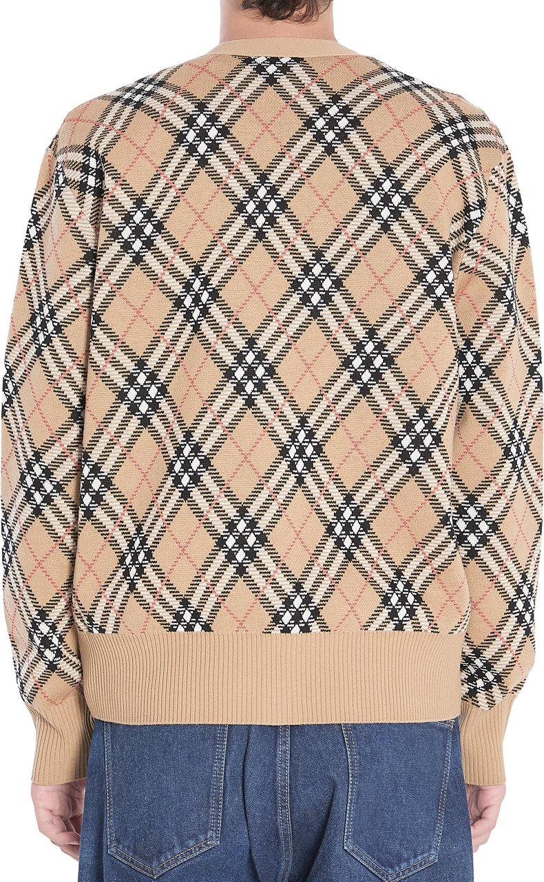Burberry Wool-Blend Cardigan Beige