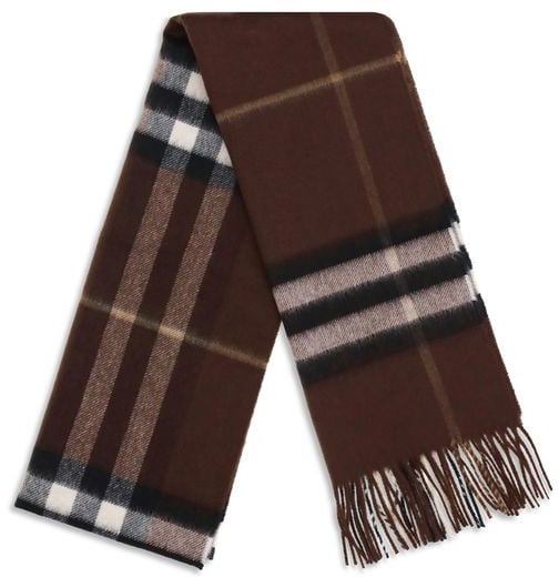 Burberry Burberry Brown Cashmere Scarf Bruin