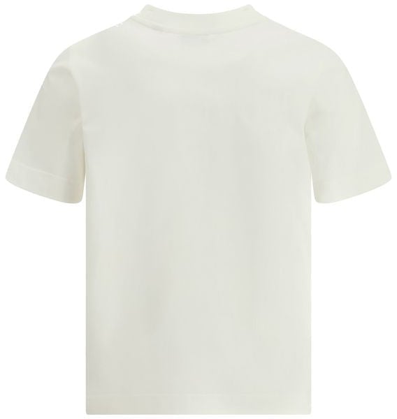Burberry Burberry White Cotton T-Shirt Wit