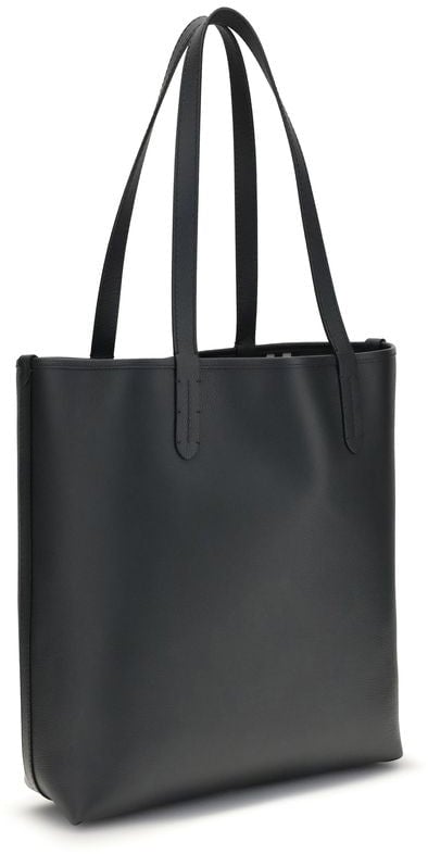 Burberry Burberry Black Calf Leather Bos Taurus Shoulder Bag Zwart