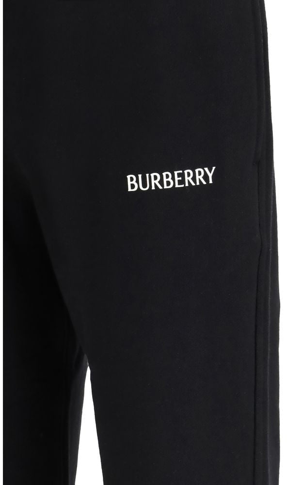 Burberry Burberry Black Cotton Joggers (Workout Pants) Zwart