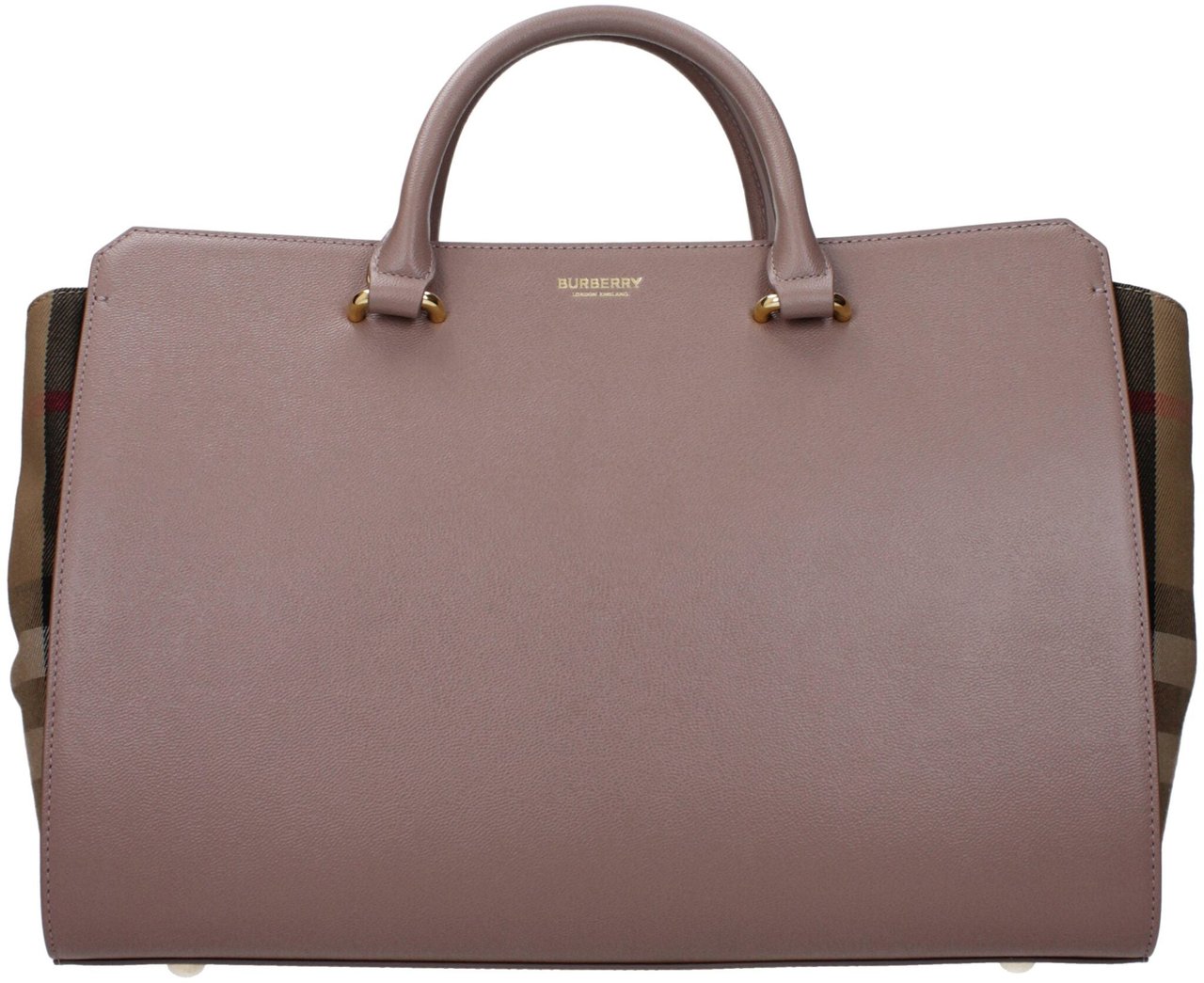 Burberry Burberry Gray Leather Handbag Grijs