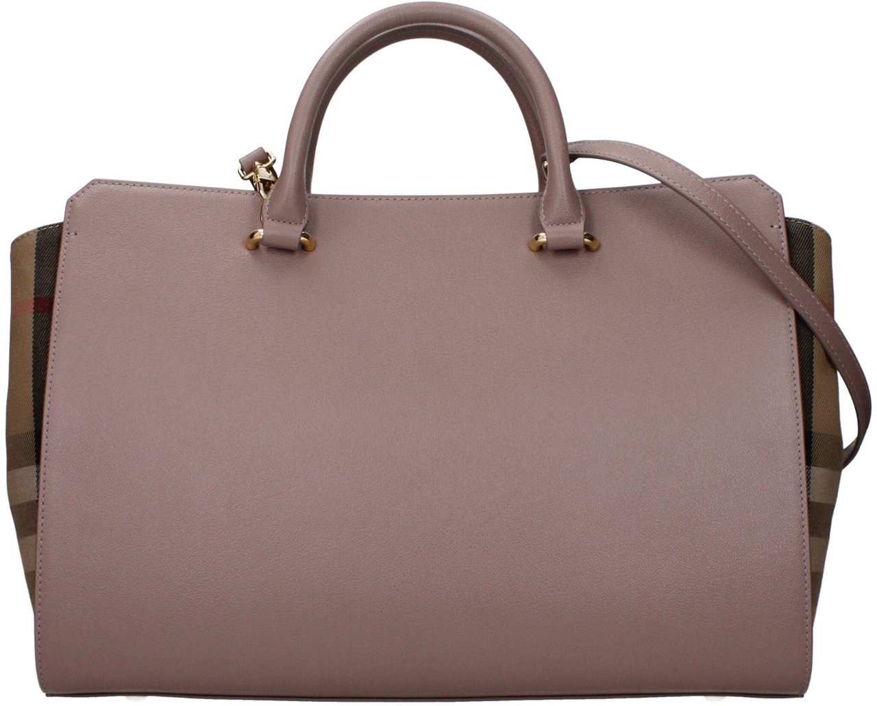 Burberry Burberry Gray Leather Handbag Grijs