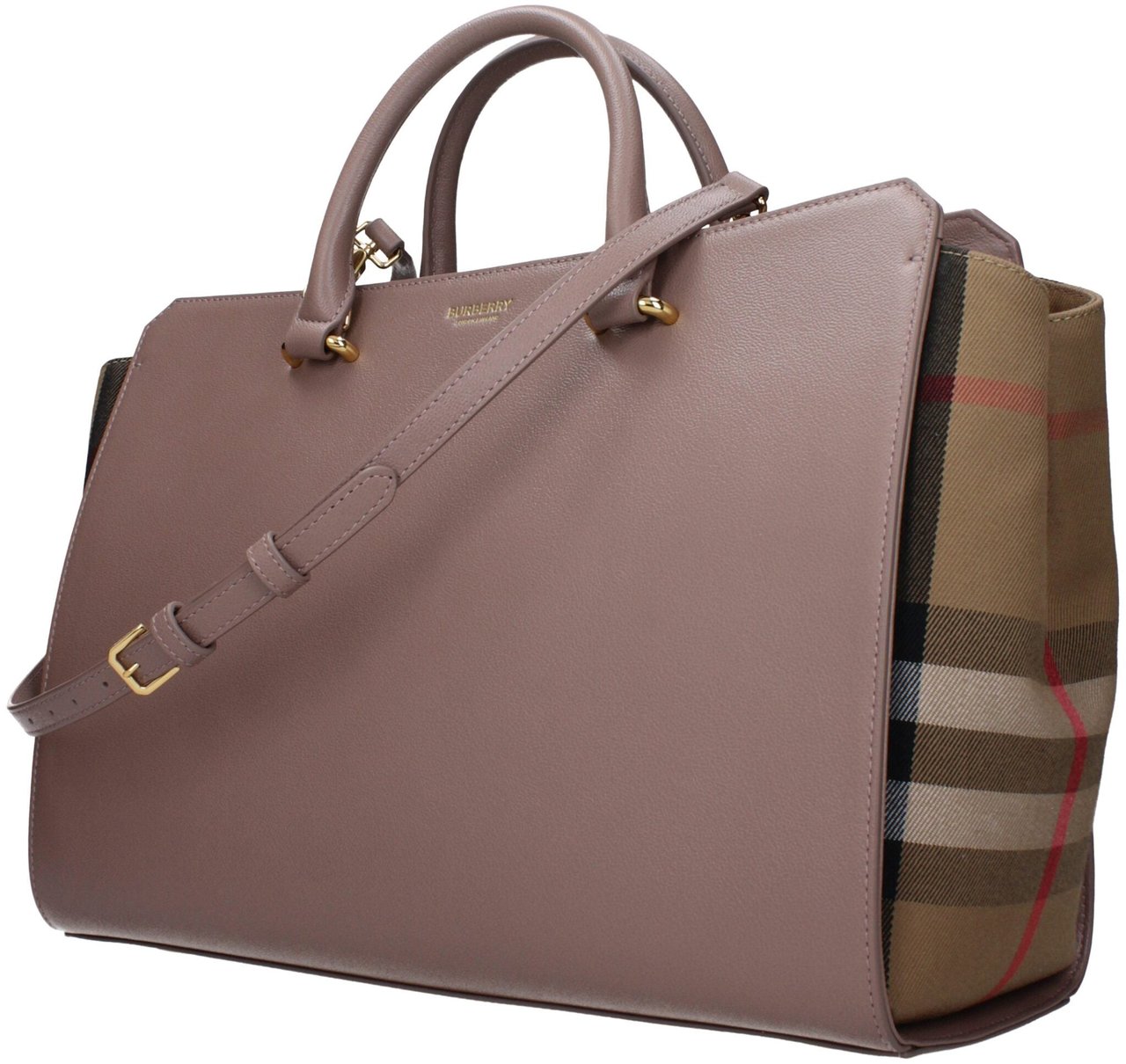 Burberry Burberry Gray Leather Handbag Grijs