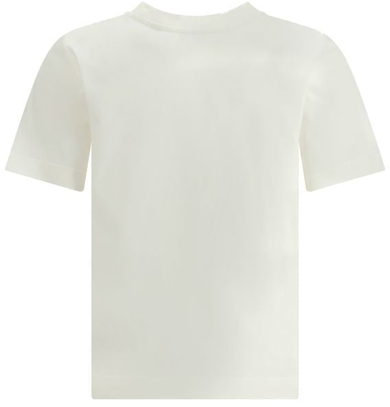 Burberry Burberry White Cotton T-Shirt Wit