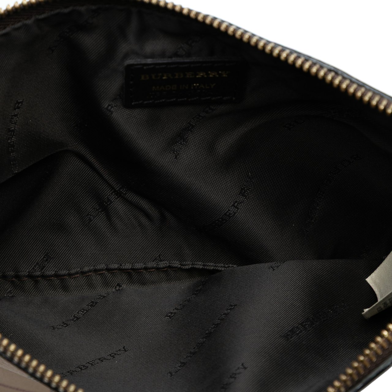 Burberry Haymarket Check Coated Canvas Adeline Fold over Clutch Bruin