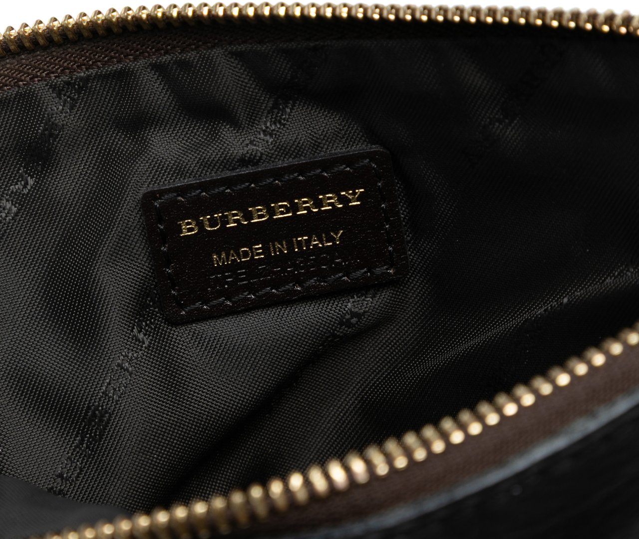 Burberry Haymarket Check Coated Canvas Adeline Fold over Clutch Bruin