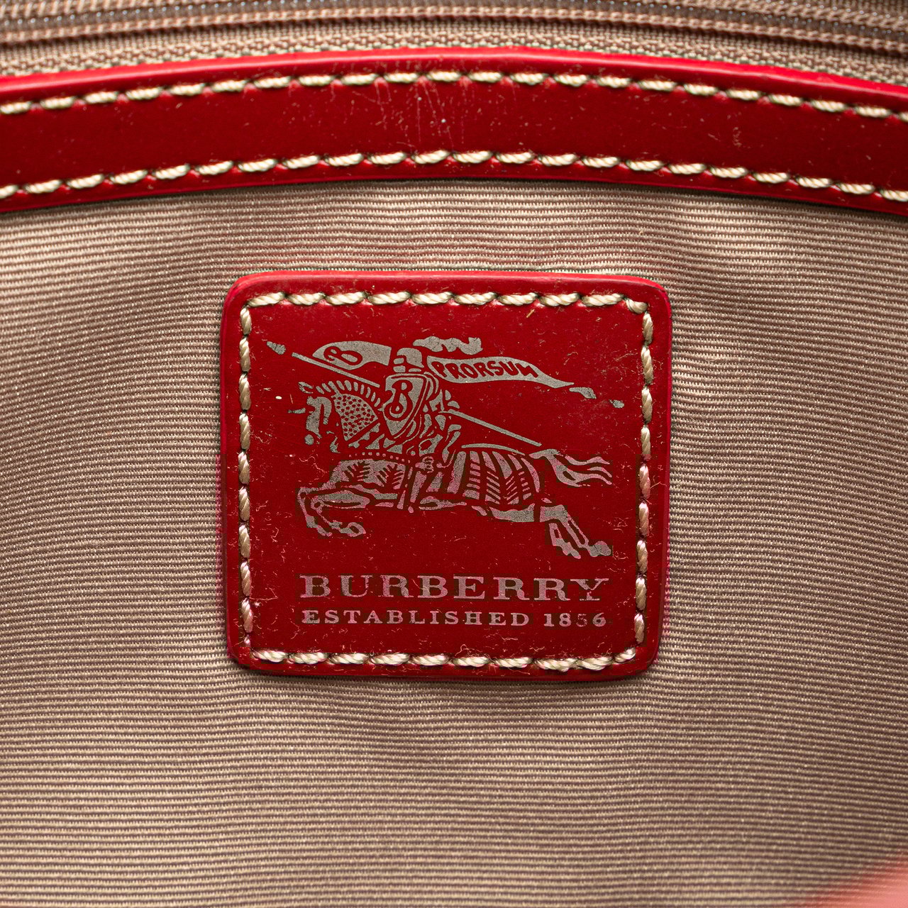 Burberry Supernova Check Coated Canvas Larkin Hobo Bruin