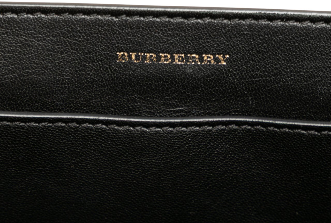 Burberry Small Grained Calfskin Belt Satchel Rood