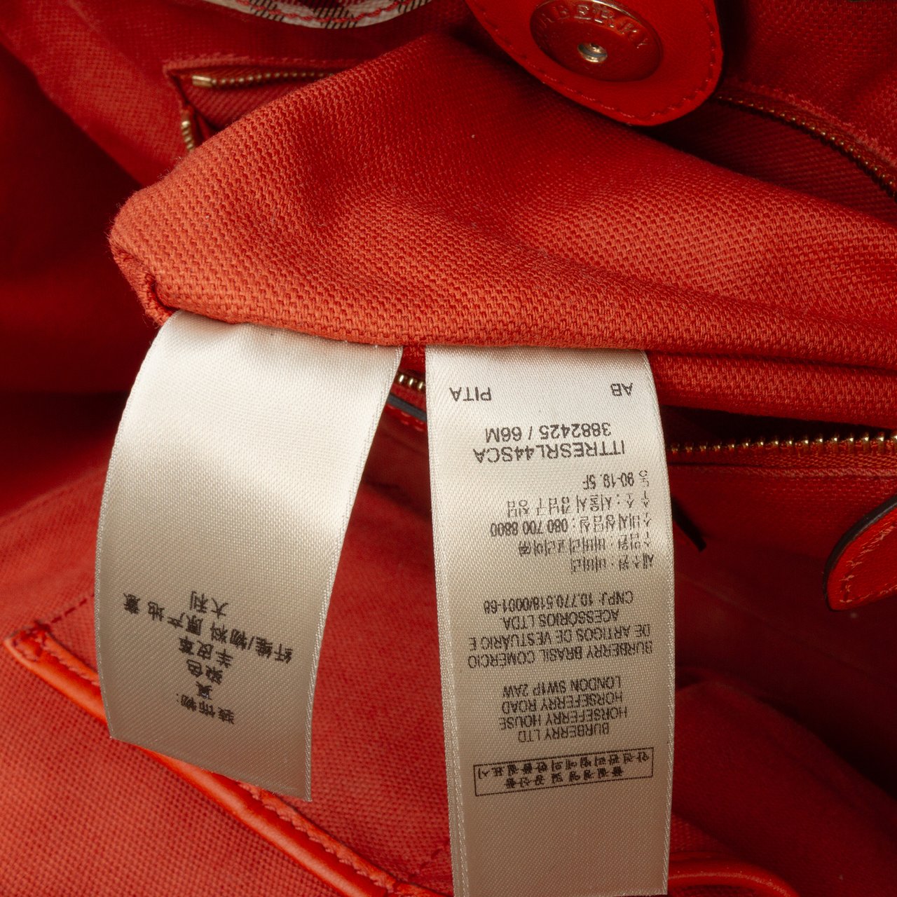 Burberry Small Leather Trimmed Haymarket Check Coated Canvas Canterbury Tote Bruin