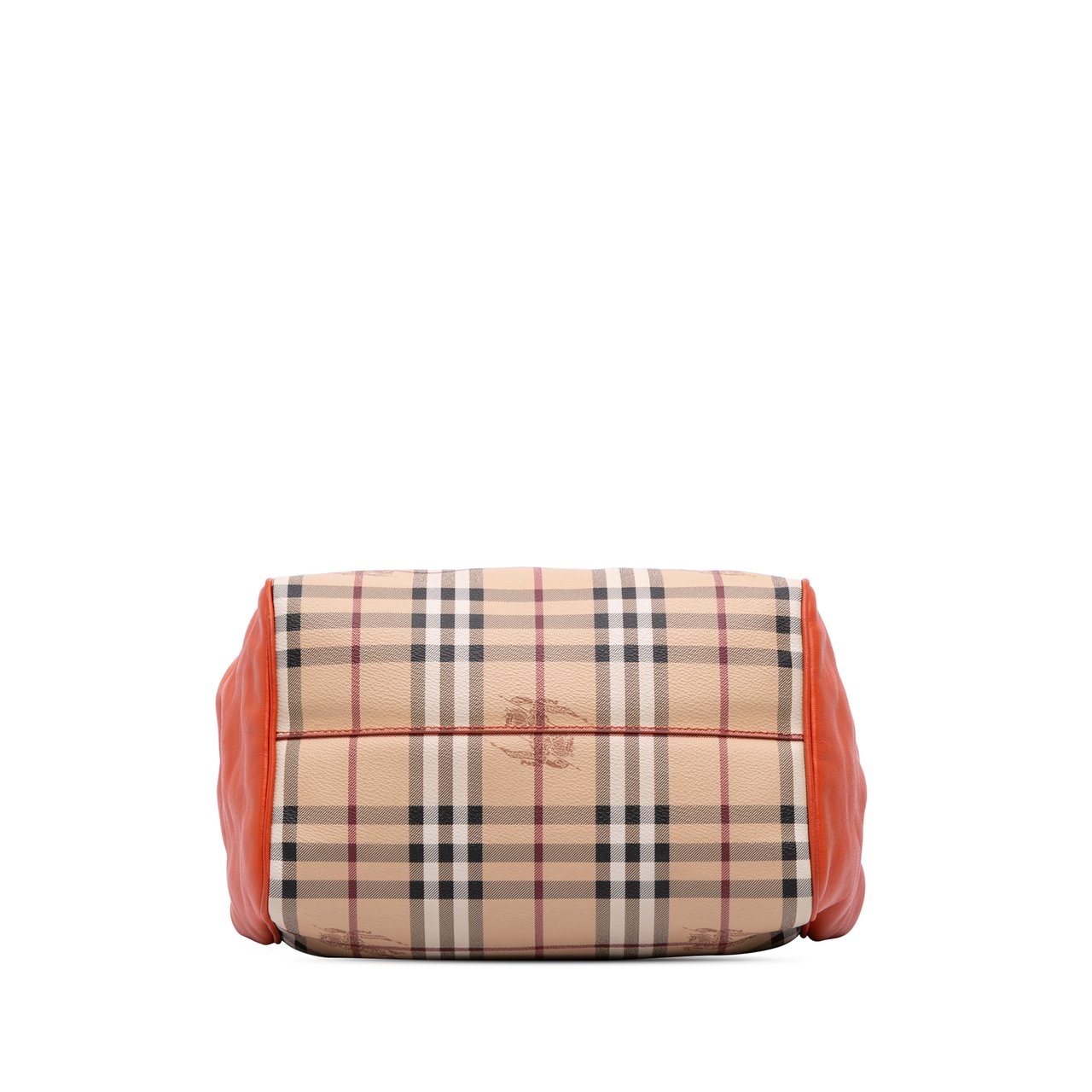 Burberry Small Haymarket Check Coated Canvas Canterbury Tote Bruin
