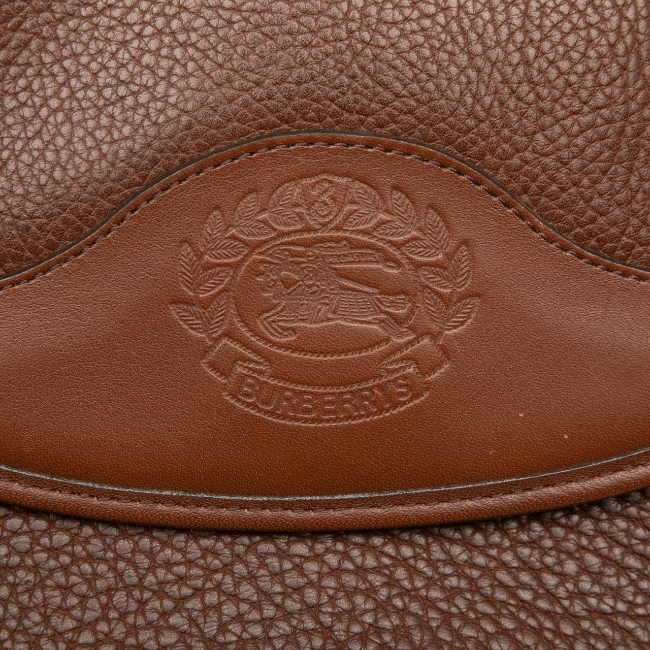 Burberry Pebbled Leather Crossbody Bruin