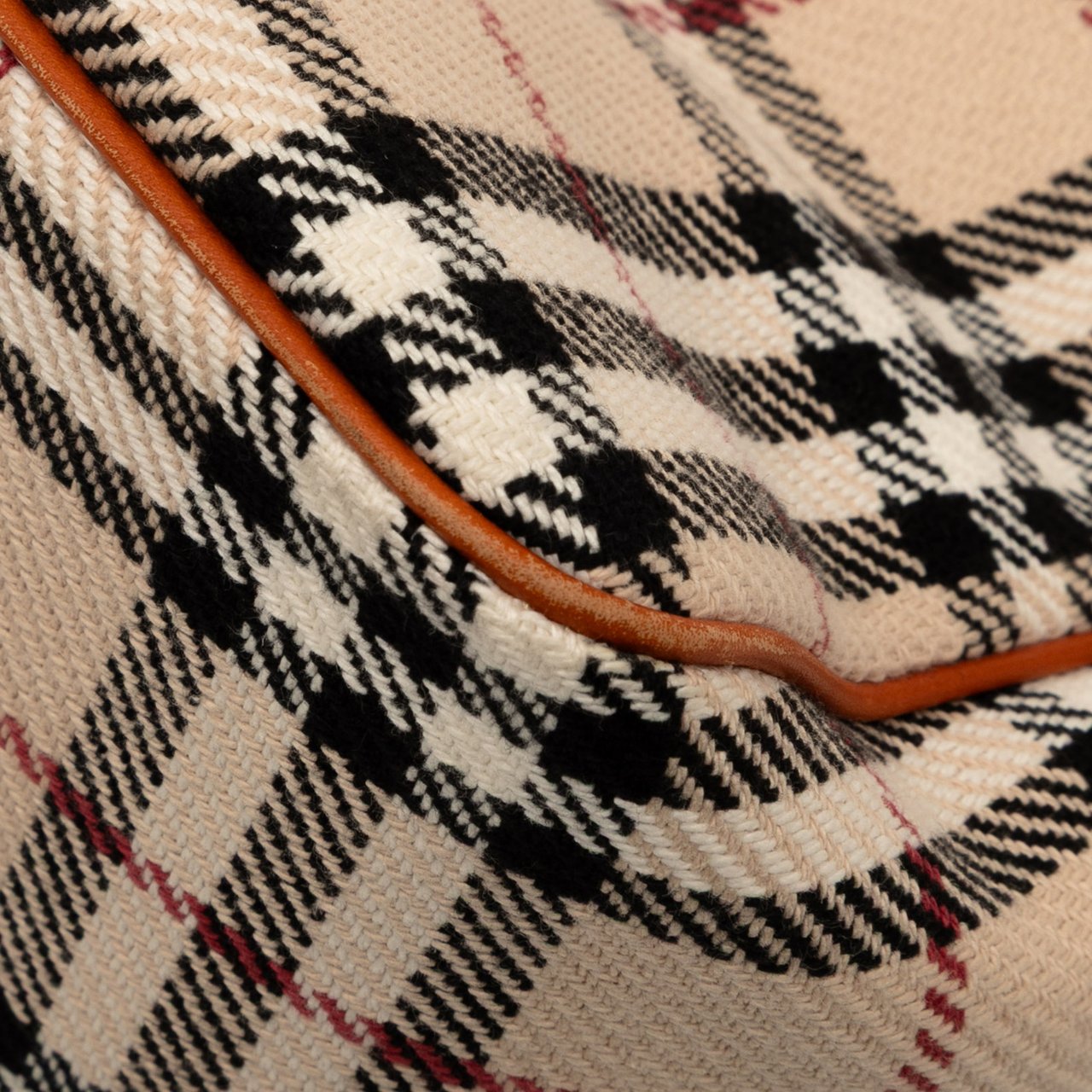 Burberry House Check Tweed Shoulder Bag Bruin