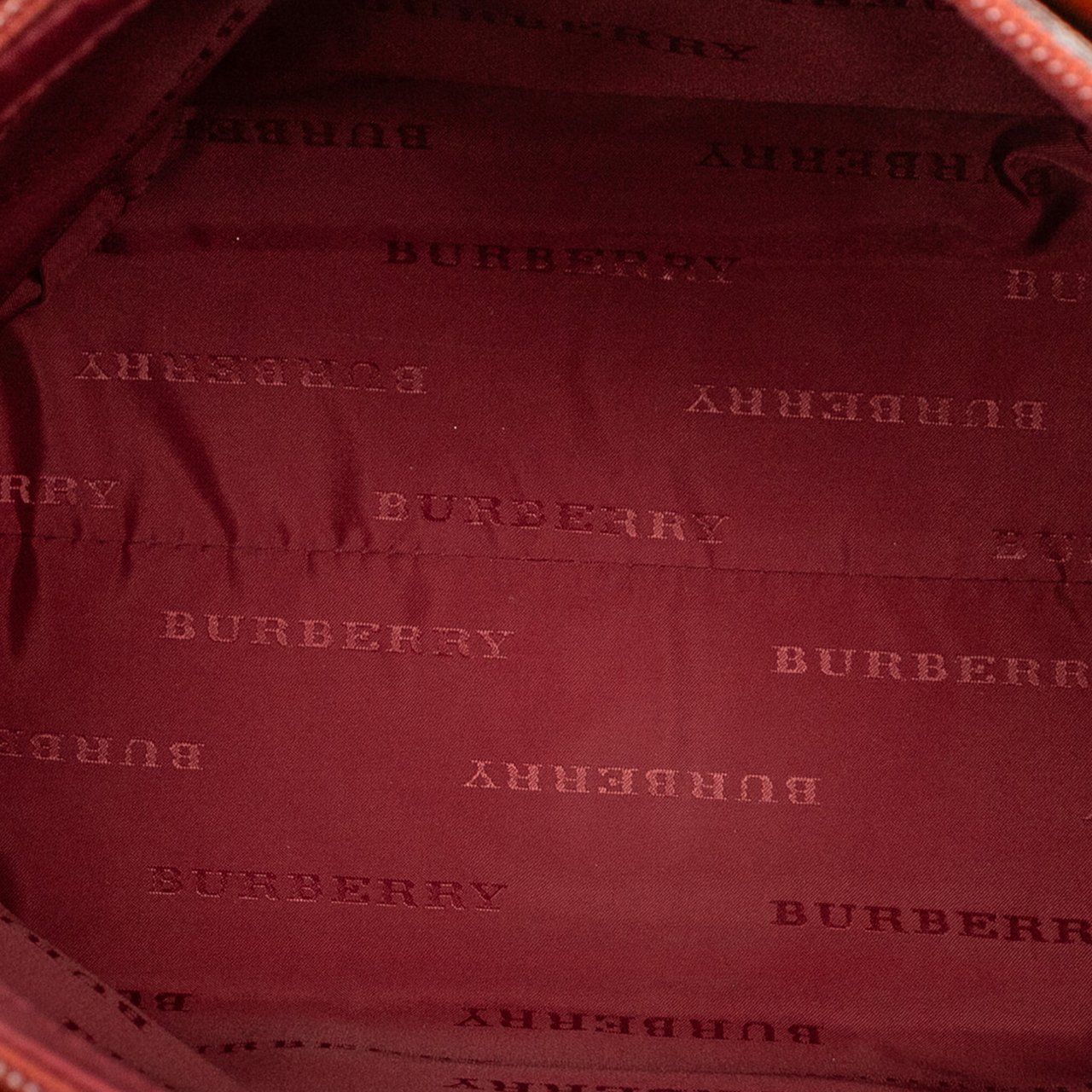 Burberry House Check Tweed Shoulder Bag Bruin