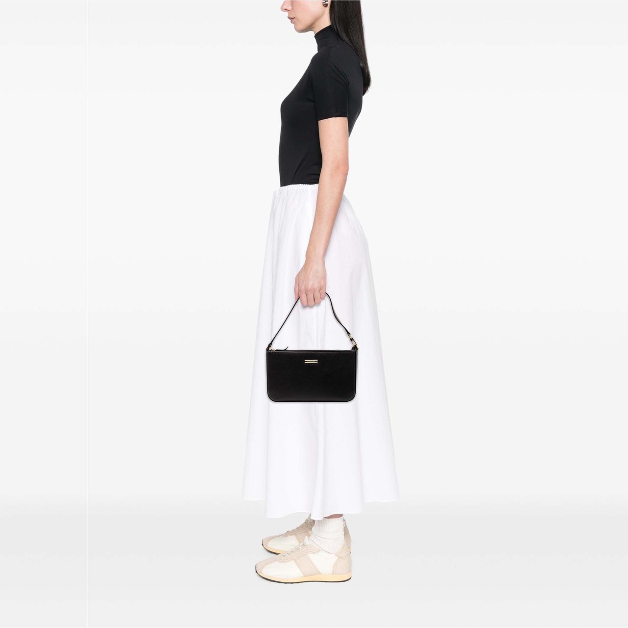 Burberry Leather Shoulder Bag Zwart