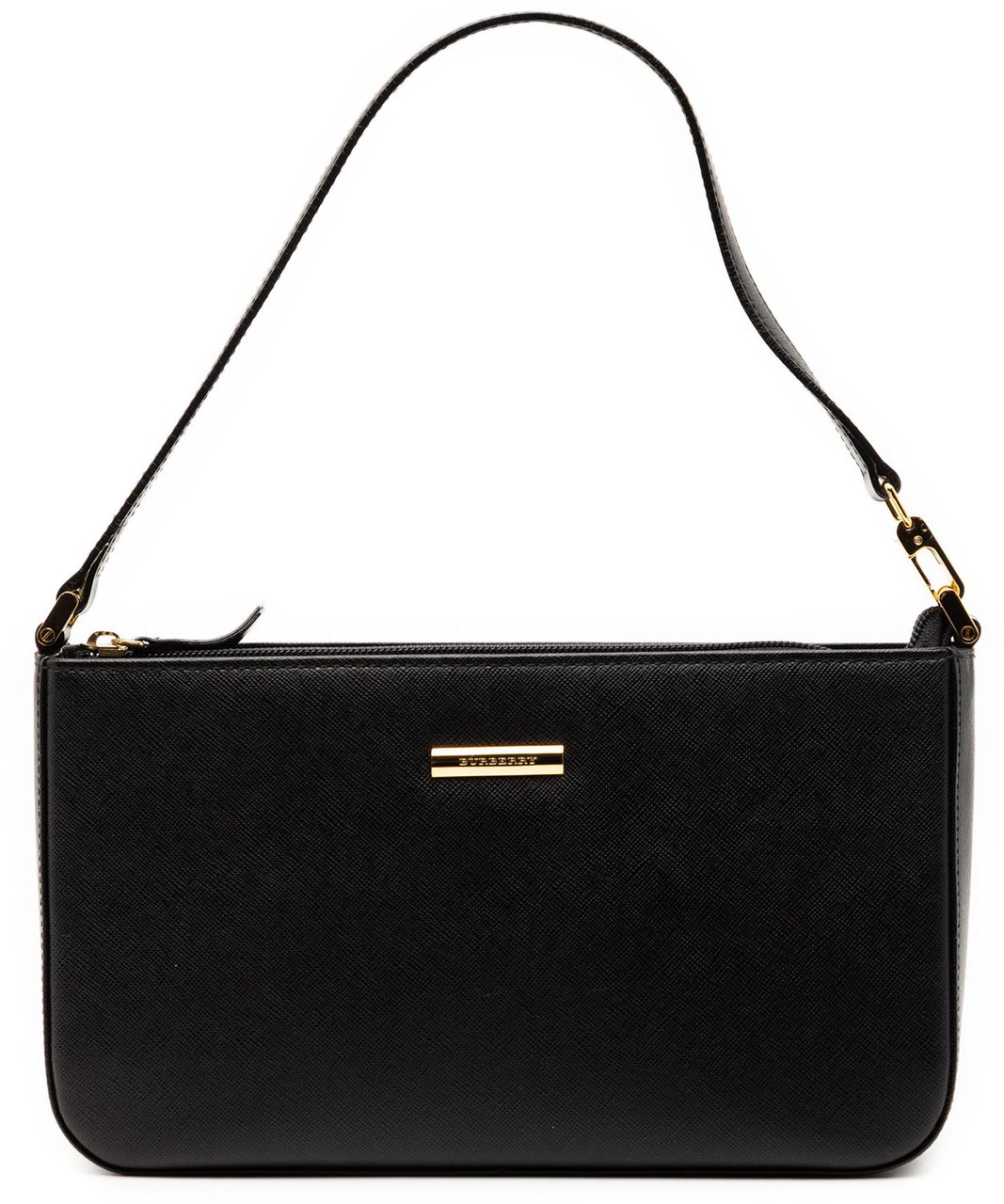 Burberry Leather Shoulder Bag Zwart