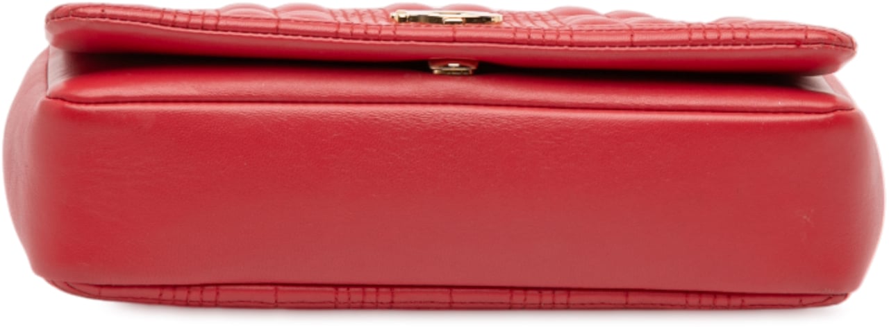 Burberry Small Quilted Lambskin Lola Crossbody Rood