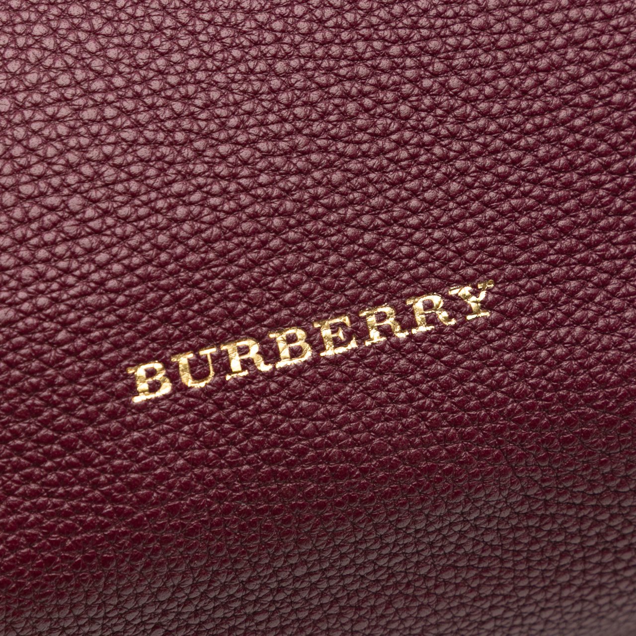 Burberry Medium Leather and House Check Banner Satchel Rood