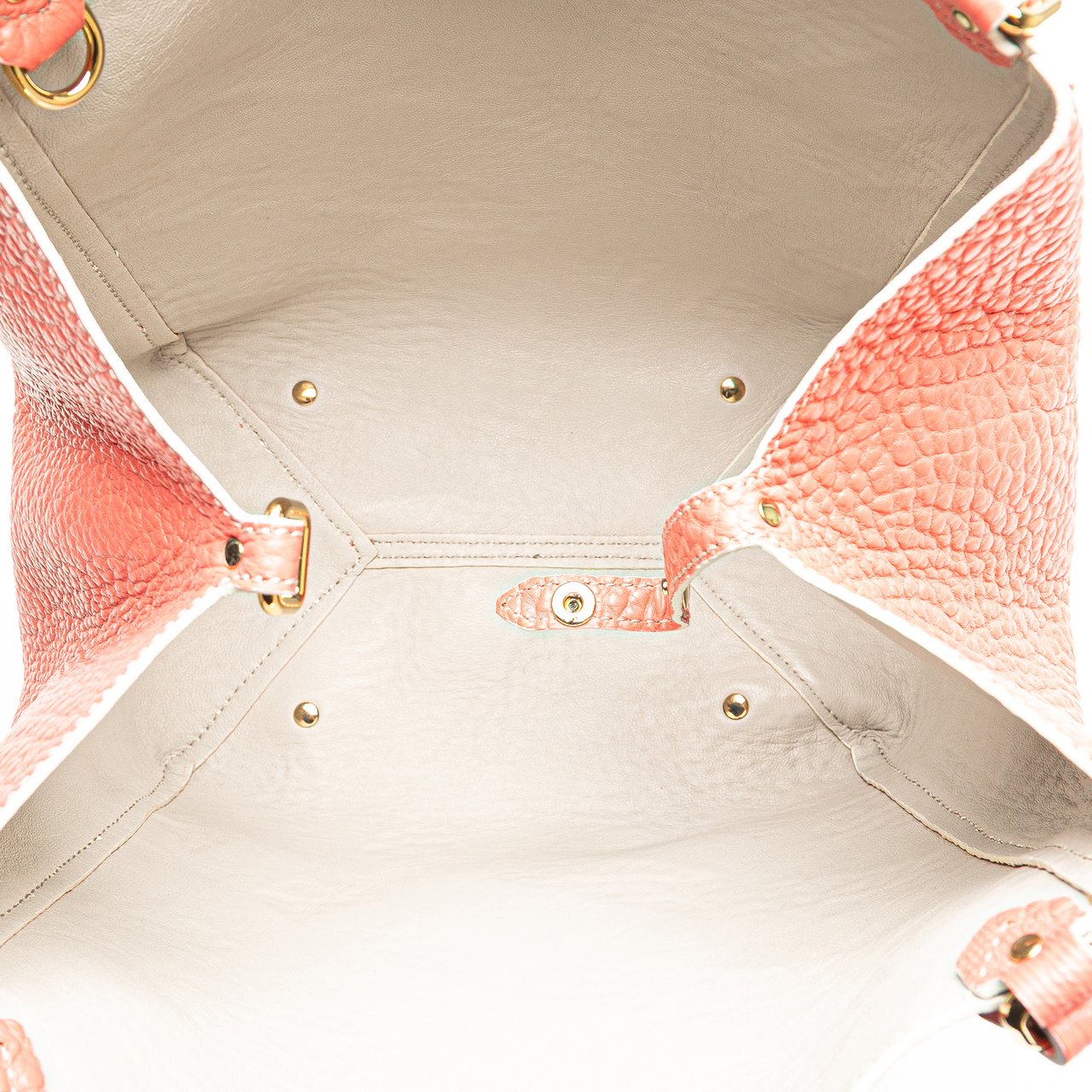 Burberry Small Embossed Grain Check Canterbury Tote Roze