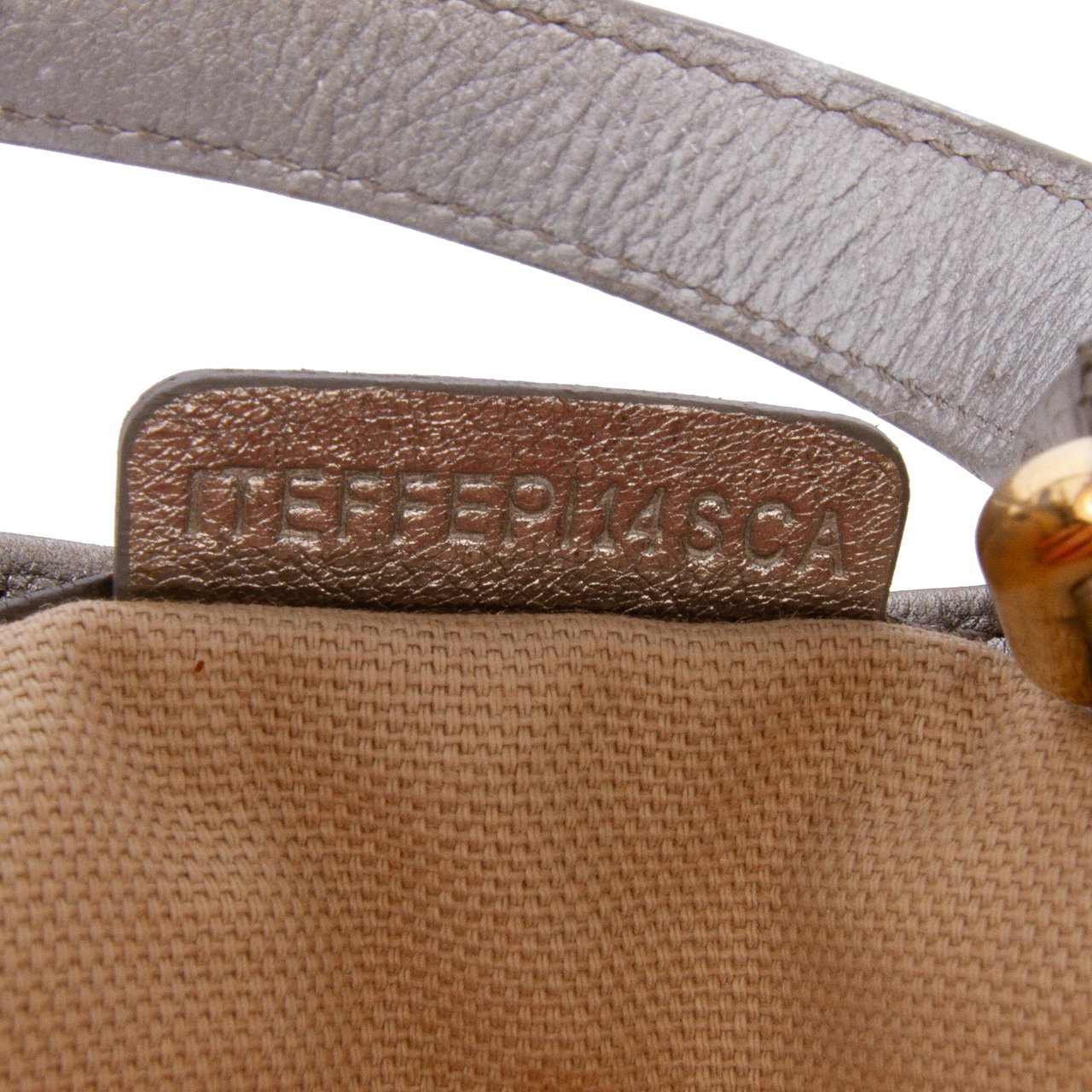 Burberry Haymarket Check Coated Canvas Ravensdon Handbag Zilver
