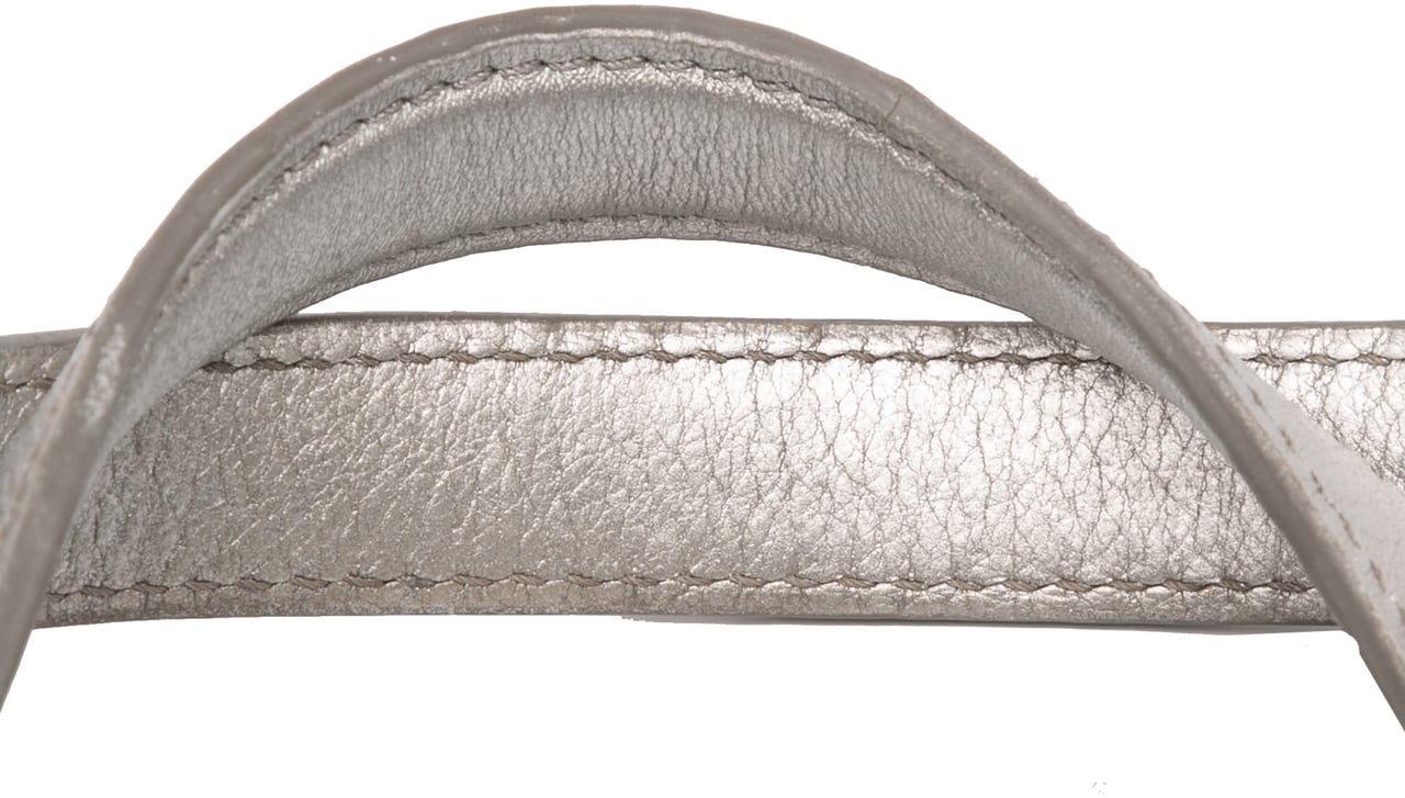 Burberry Haymarket Check Coated Canvas Ravensdon Handbag Zilver