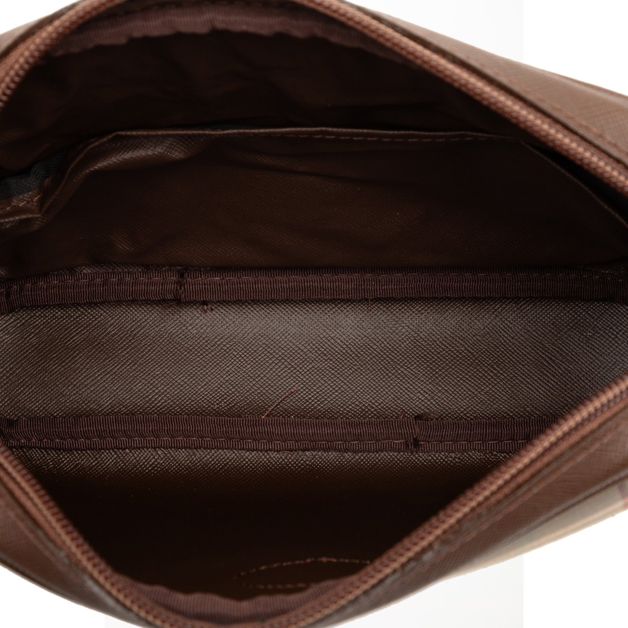 Burberry Vintage Check Canvas Clutch Bruin