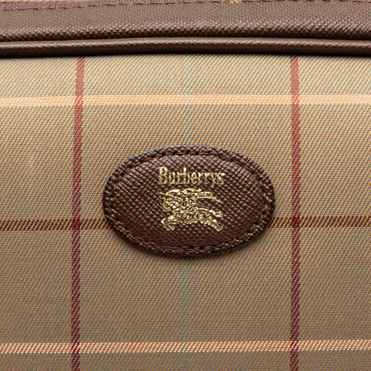 Burberry Vintage Check Canvas Clutch Bruin