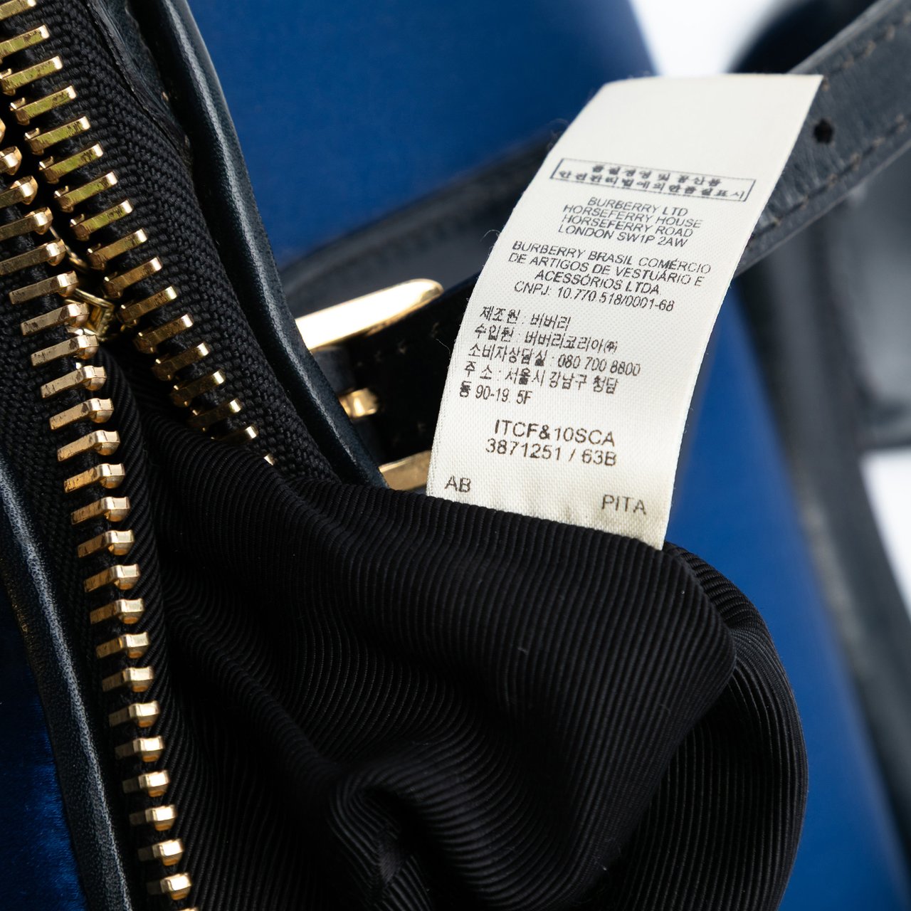 Burberry Satin Blaze Handbag Blauw