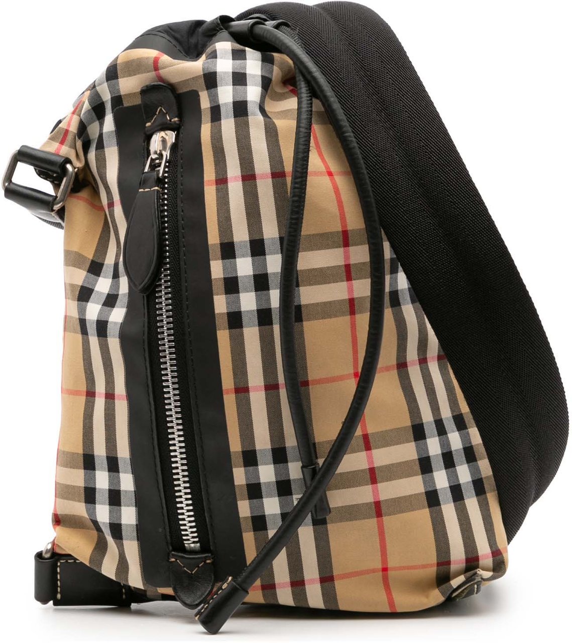 Burberry Small House Check Canvas Sailing Sling Bag Bruin