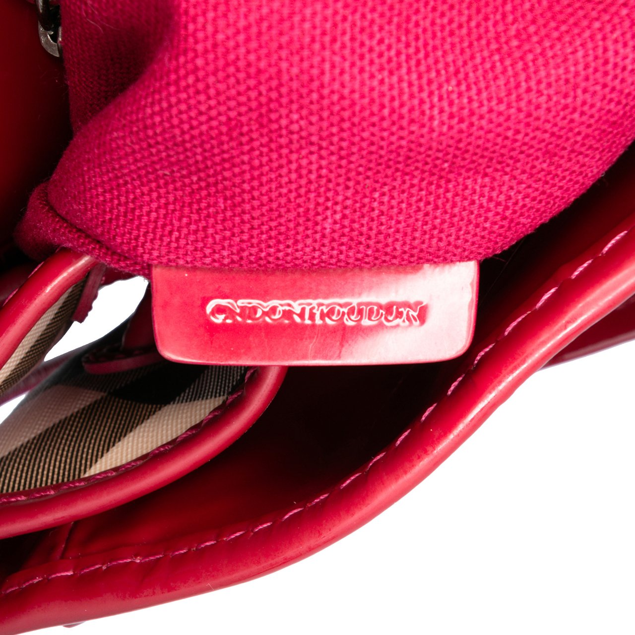 Burberry Supernova Check Coated Canvas Bilmore Tote Roze