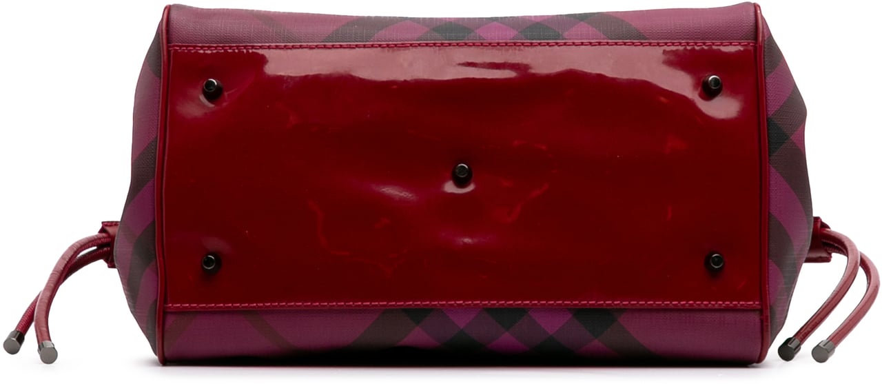 Burberry Supernova Check Coated Canvas Bilmore Tote Roze