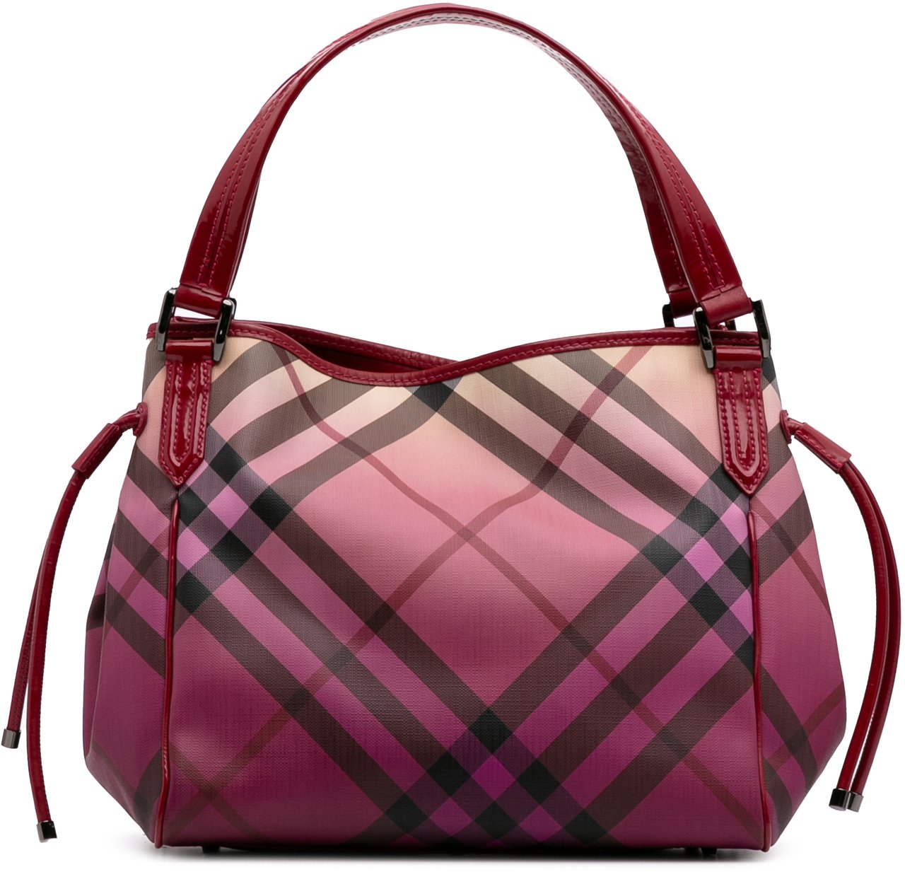 Burberry Supernova Check Coated Canvas Bilmore Tote Roze