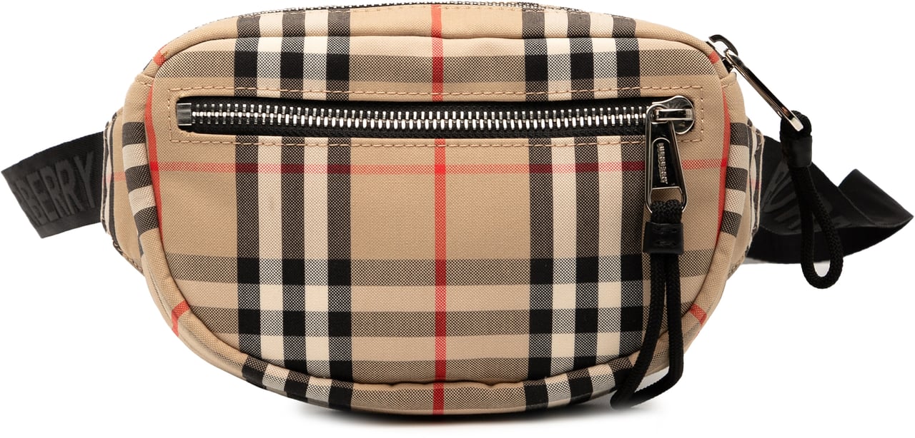 Burberry House Check Canvas Cannon Belt Bag Bruin