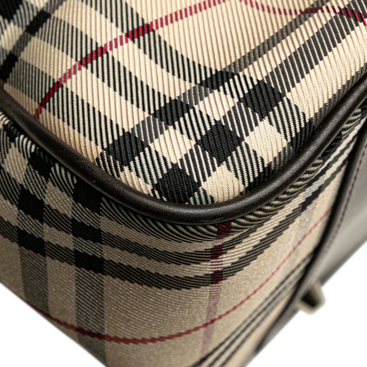 Burberry House Check Canvas Travel Bag Bruin